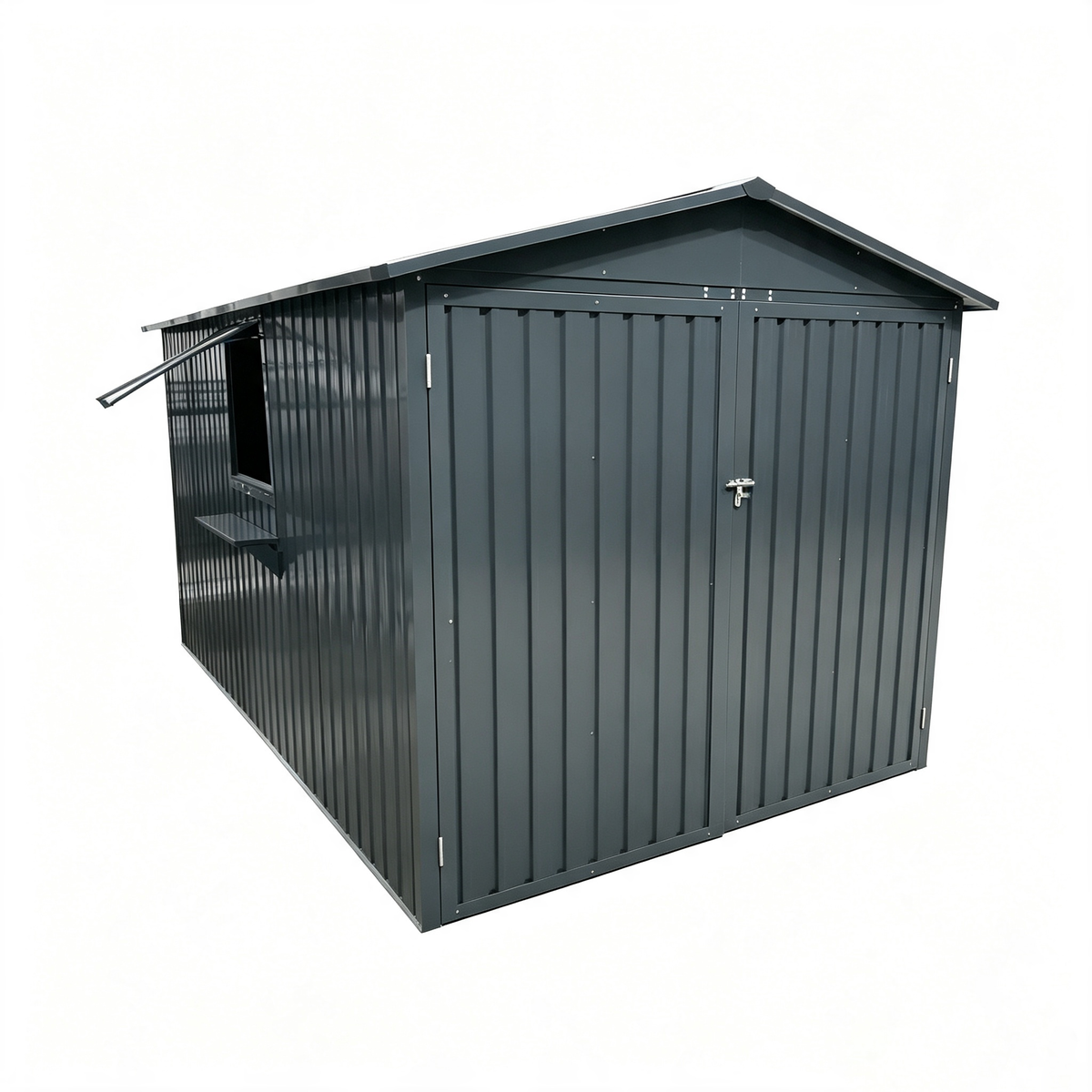 Albatros Premium Quad-Garage – verzinktes Metall in Anthrazit (RAL 7016) | 201,4 × 328,6 × 190,9 cm | Quad-Unterstellplatz | wetterfeste Quad-Garage, abschließbar