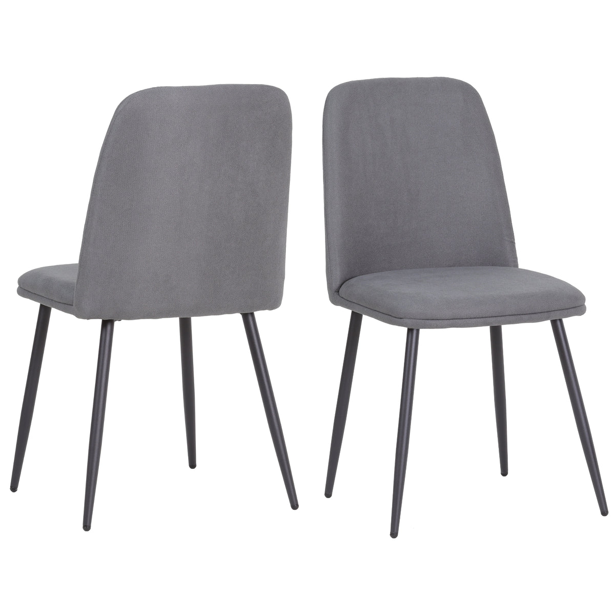 ALBATROS Designer Esszimmerstuhl BONO | 2er Set | Schwarz, Grau, Beige, Blau | Stoff Bezug