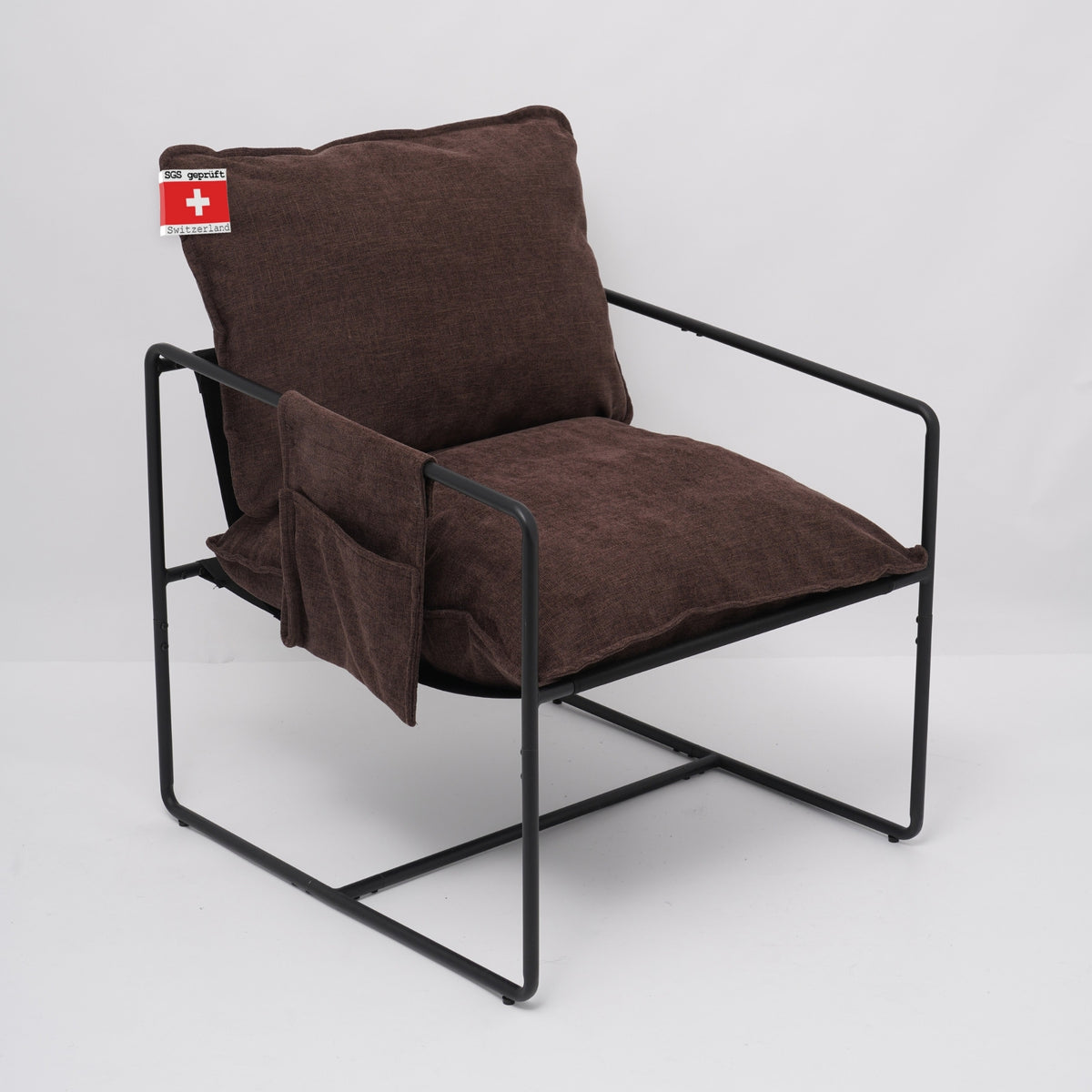 Albatros Designer Vintage Sessel Breston, hochwertiger Stoff Bezug
