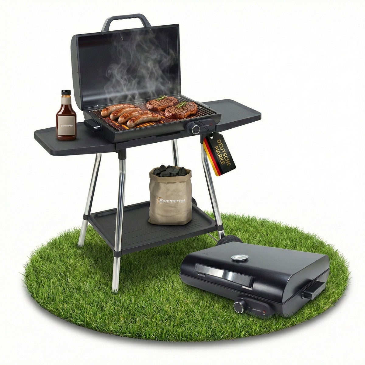 Sommertal 2in1 Elektrogrill Tischgrill BBQ928
