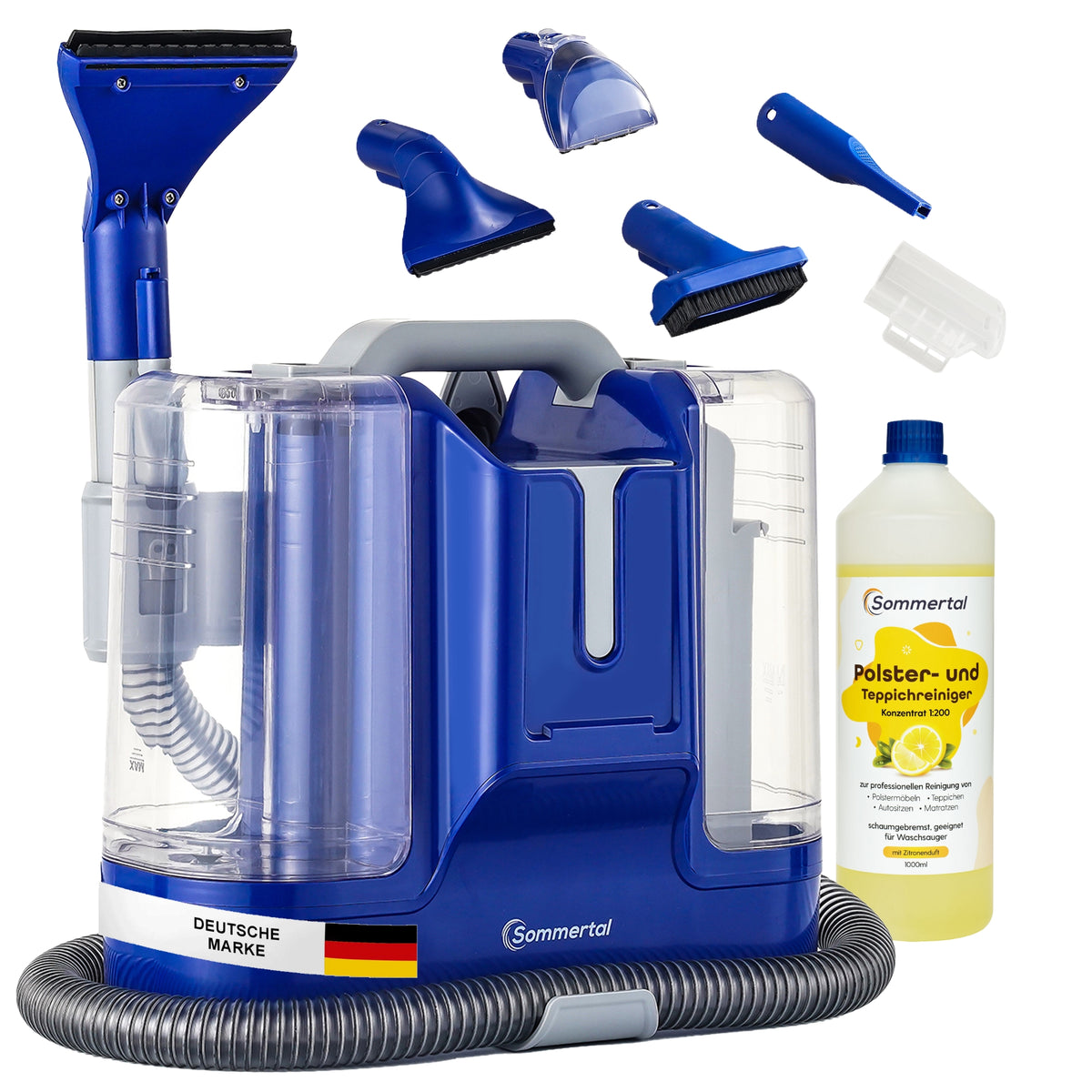 MultiCleaner WS450 5in1 +1L Polsterreiniger, Gerät für Teppiche, Treppen, Polster, Sofa, Auto, Tiere, Flecken