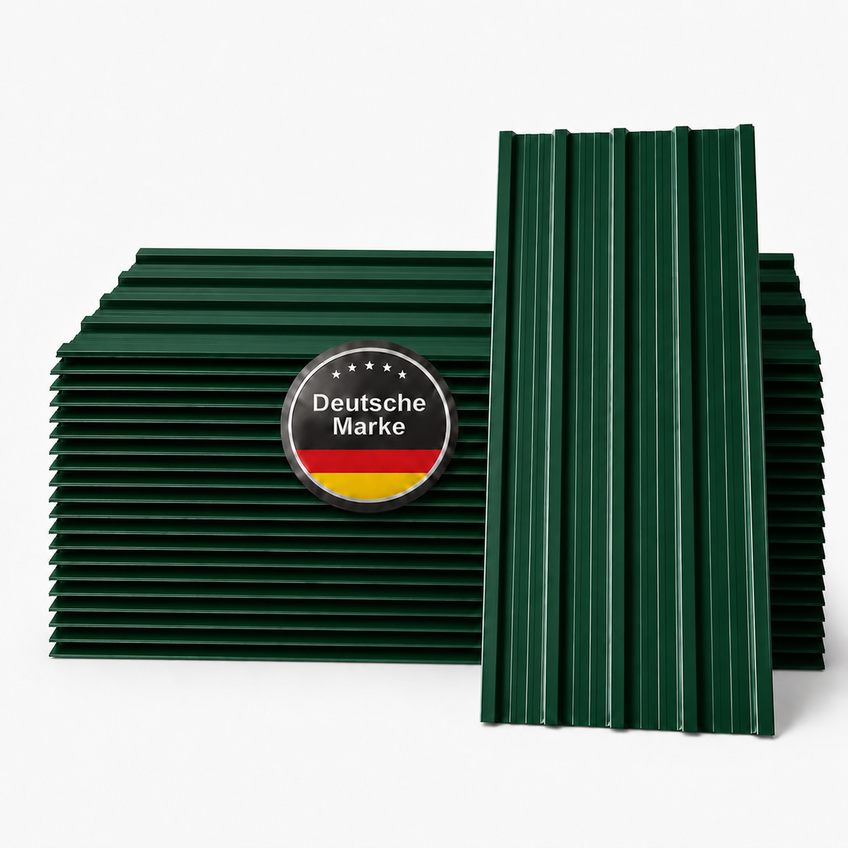 Albatros Trapezblech Dachplatten 12er oder 22er Set, Anthrazit RAL 7016 oder Grün RAL 6005, 1090 x 445 mm, verzinkt, Dachblech Profilblech für Gartenhaus, Carport, Schuppen und Gerätehaus