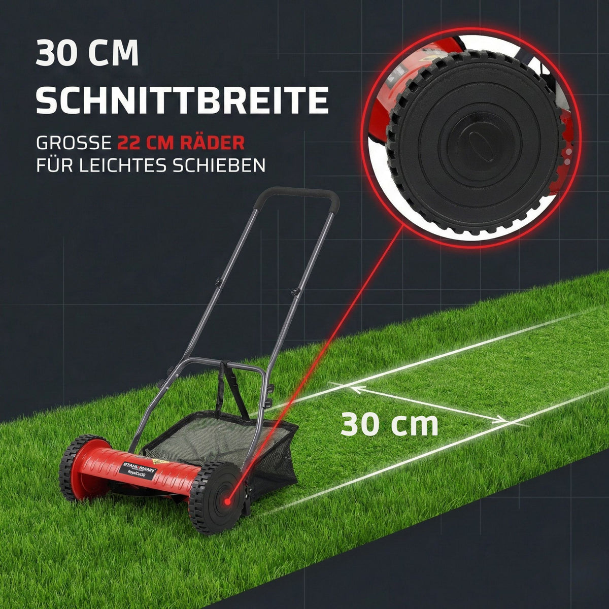 STAHLMANN Spindelmäher RoyalCut – Rasenmäher