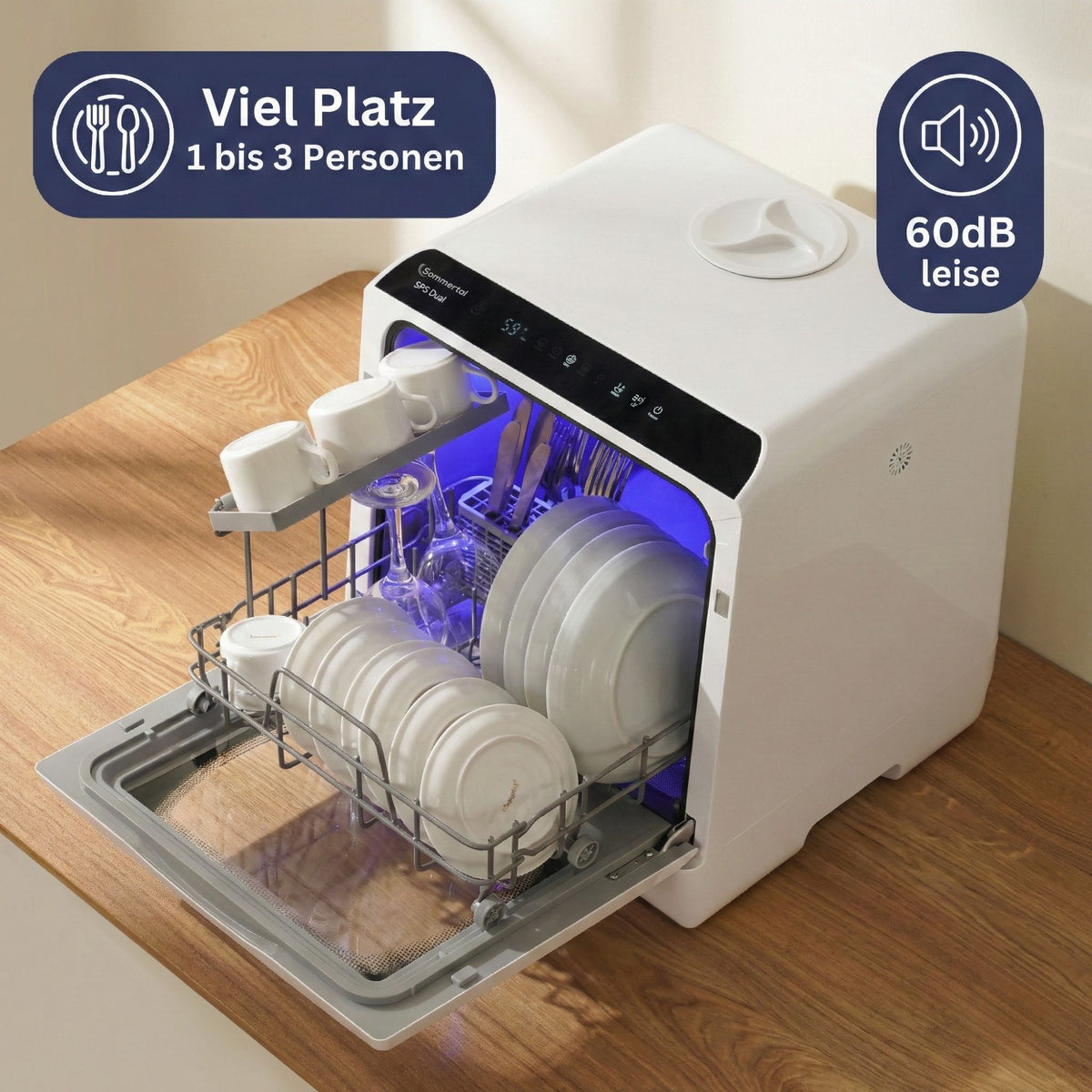 Tischgeschirrspüler SP5 Dual Mini Spülmaschine