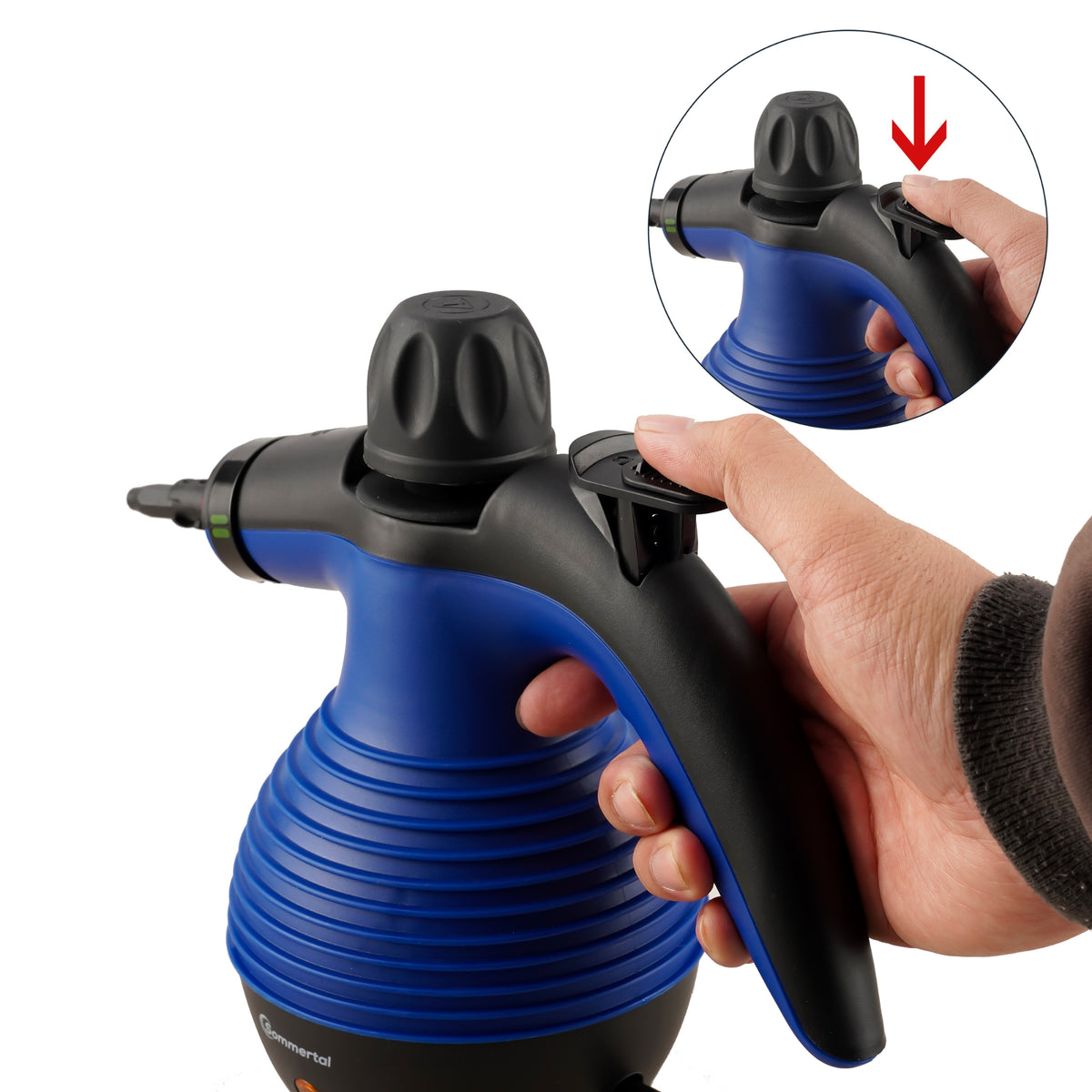 Dampfreiniger Handgerät SC350 Kompakter Hand-Dampfreiniger für Polstermöbel, Fliesen, Böden