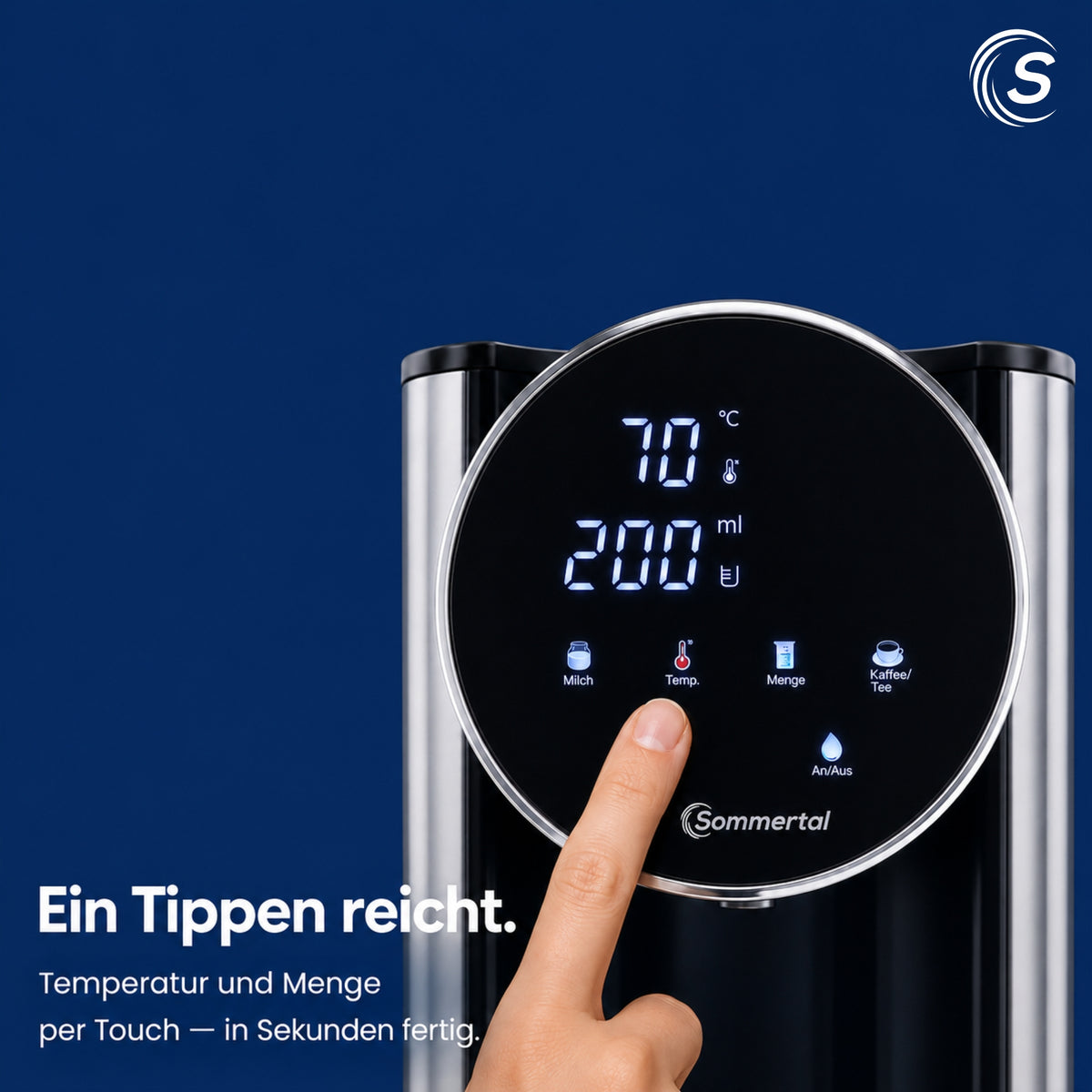 HW400 Heißwasserspender Businessline, XXL Version mit abnehmbaren 4L Tank