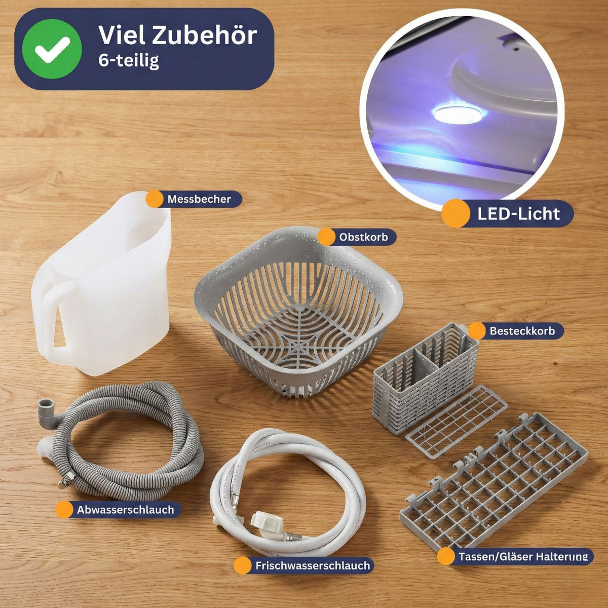 Tischgeschirrspüler SP5 Dual Mini Spülmaschine