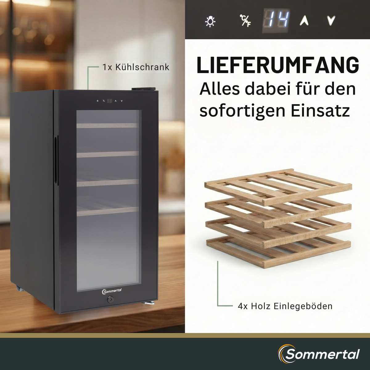 Sommertal temperierter Cannabis Schrank | WK50 | 5–20C° einstellbar & abschließbar mit UV-Schutz | Kühlschrank zur optimalen Lagerung von CBD, Weed, Marihuana, Hanf, Tabak, THC, Haschisch | Grow Zubehör