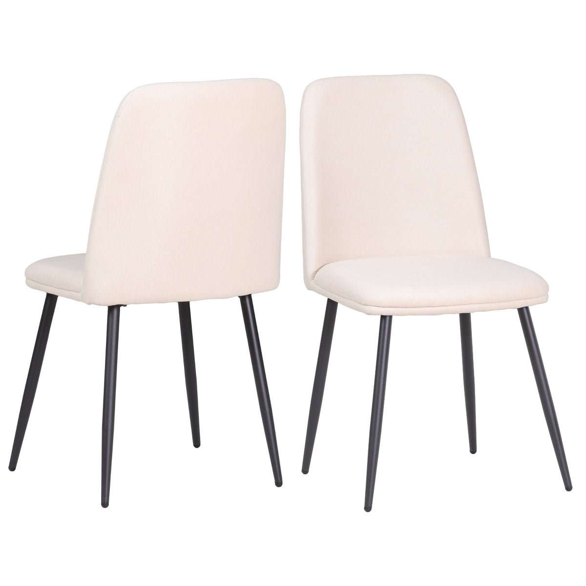 ALBATROS Designer Esszimmerstuhl BONO | 2er Set | Schwarz, Grau, Beige, Blau | Stoff Bezug