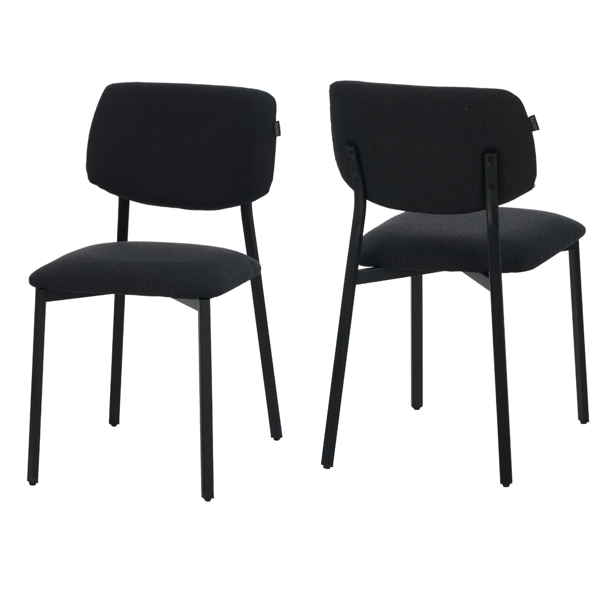 RAVINO Designer Esszimmerstuhl | 4er Set | A21 | Gelb, Schwarz, Grau, Blau | mit Stoffbezug