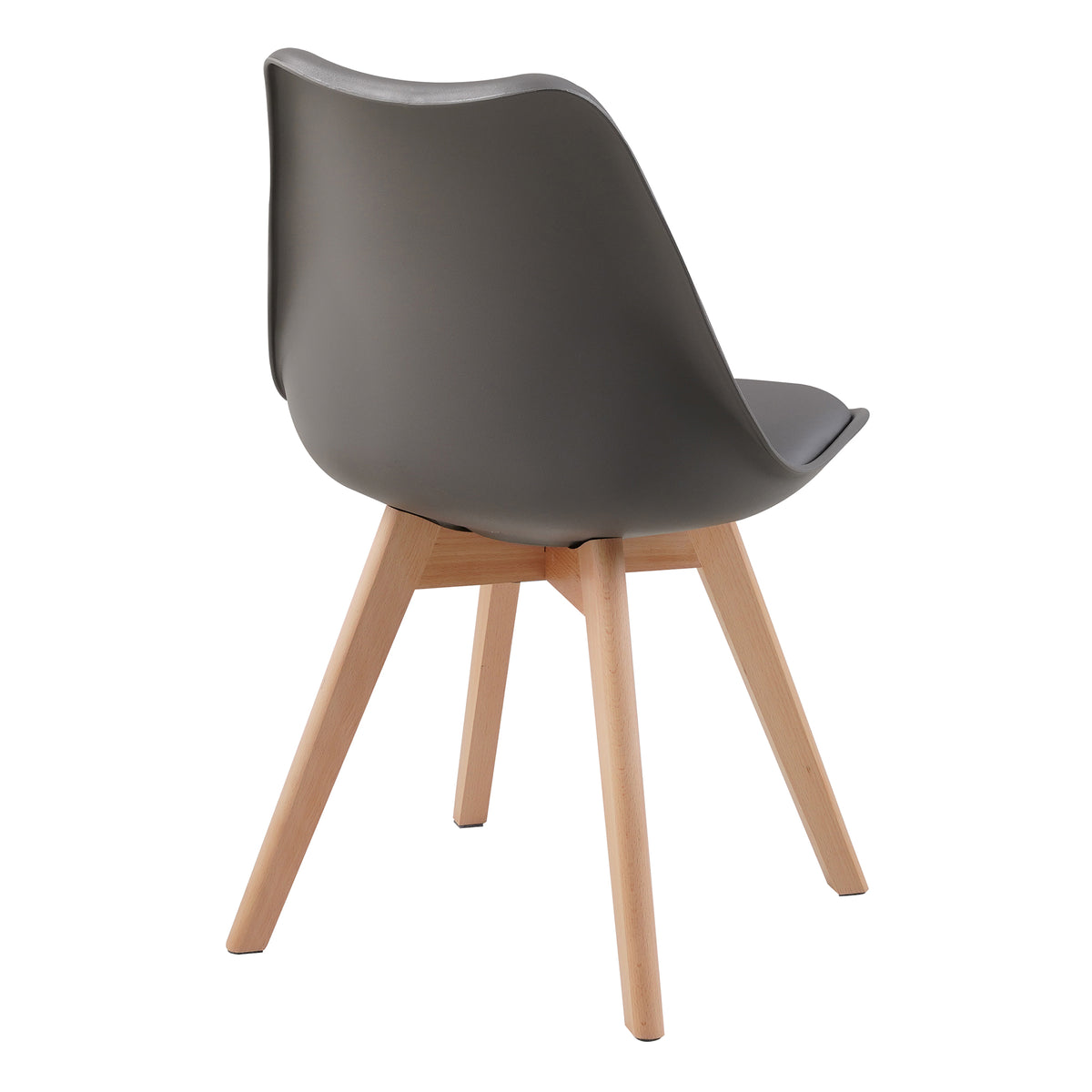 ALBATROS skandinavischer Esszimmerstuhl AARHUS| 4er Set | Grau, Beige | Kunstleder Bezug