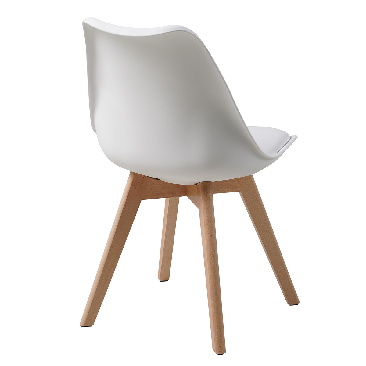 ALBATROS skandinavischer Esszimmerstuhl AARHUS| 4er Set | Grau, Beige | Kunstleder Bezug