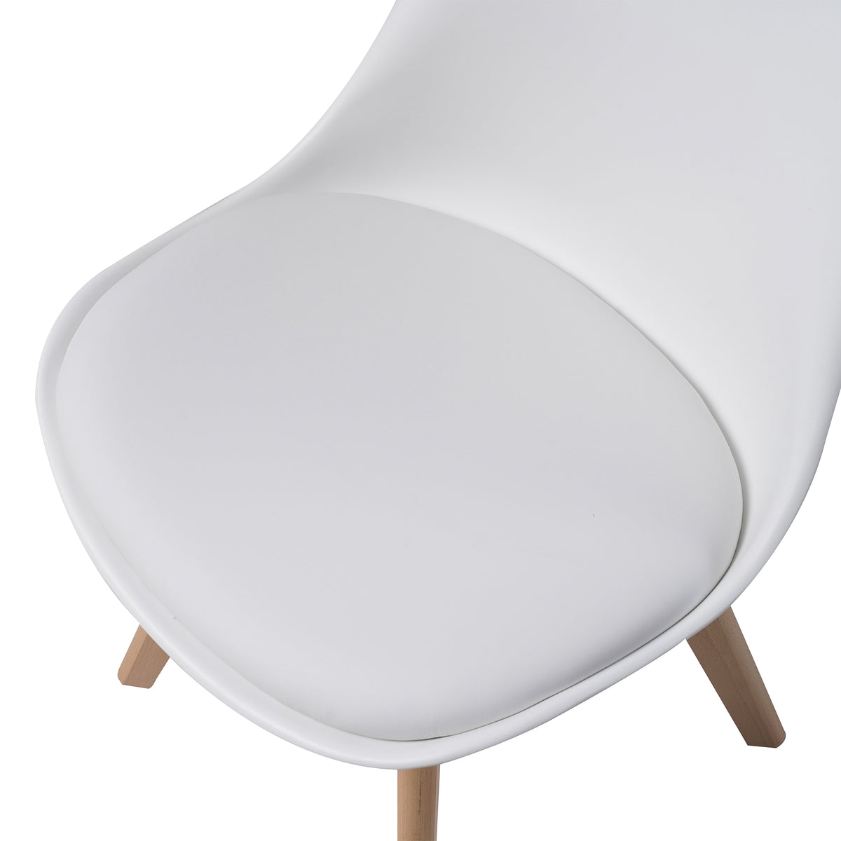 ALBATROS skandinavischer Esszimmerstuhl AARHUS| 4er Set | Grau, Beige | Kunstleder Bezug