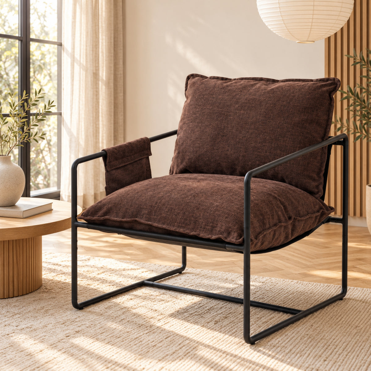 Albatros BRESTON Loungesessel – Stoffbezug, Vintage-Design