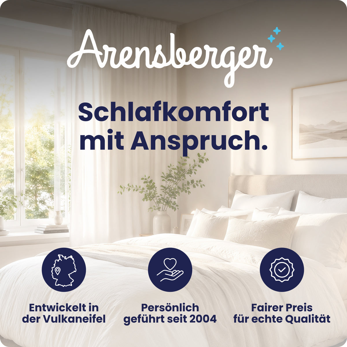 Arensberger SARA Gelschaum Matratze – 16 cm NANOCELL Gel-Schaum – H3 Härtegrad