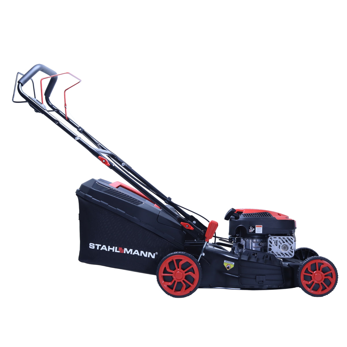 Rasenmäher Benzin mit Antrieb BR460 – 5,4PS (4,0kW) 170ccm mit Antrieb, 46cm Schnittbreite, Mulchen, Schnitthöhenverstellung, Easy Clean Anschluss, Große Räder, 60L Korb