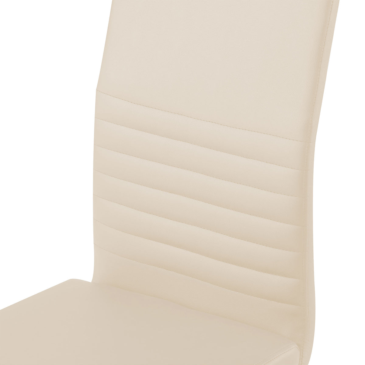 ALBATROS Freischwinger Designerstuhl BURANO | 4er Set | Schwarz, Grau, Beige, Braun, Weiß | Kunstleder Bezug
