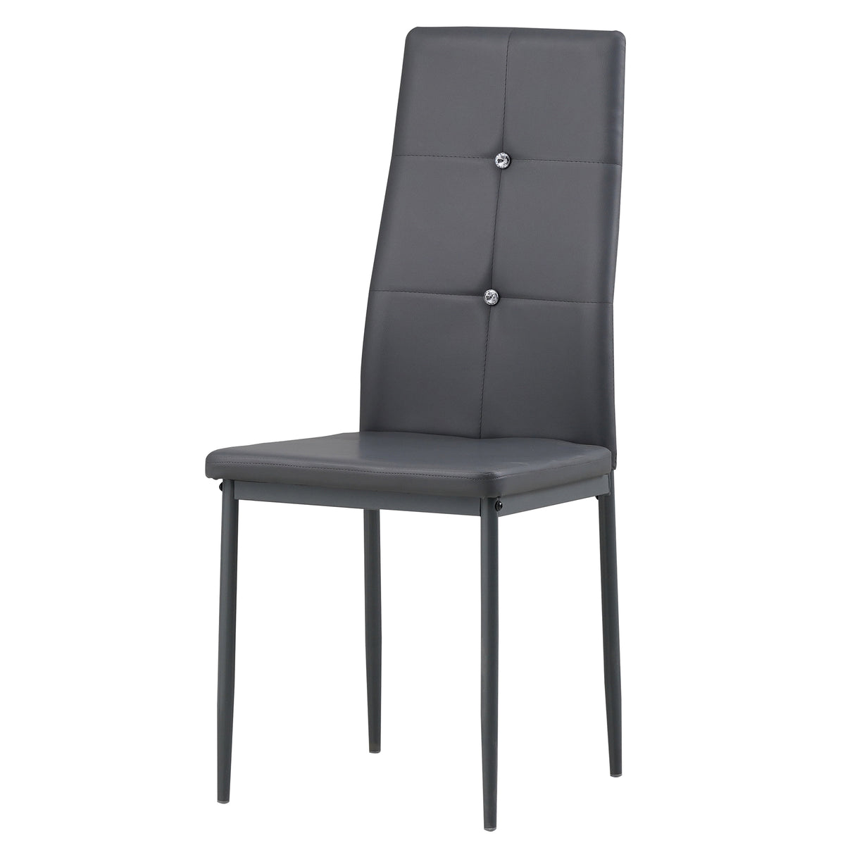 ALBATROS Designer Esszimmerstuhl DIAMOND | 4er/6er Set | Schwarz, Grau, Weiß | Kunstleder Bezug