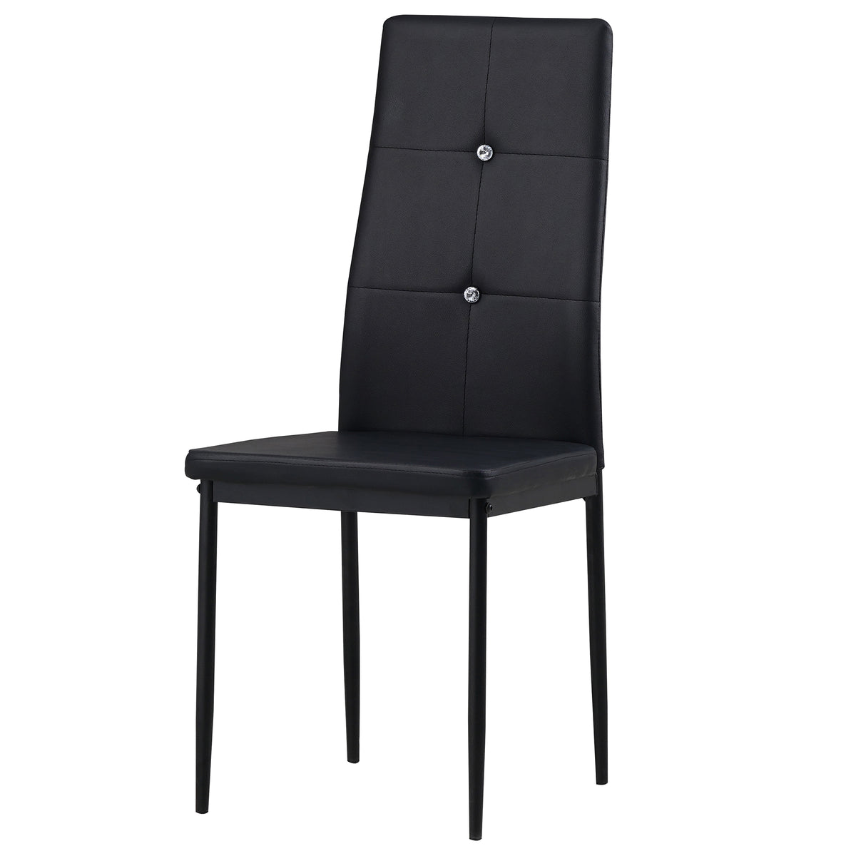ALBATROS Designer Esszimmerstuhl DIAMOND | 4er/6er Set | Schwarz, Grau, Weiß | Kunstleder Bezug