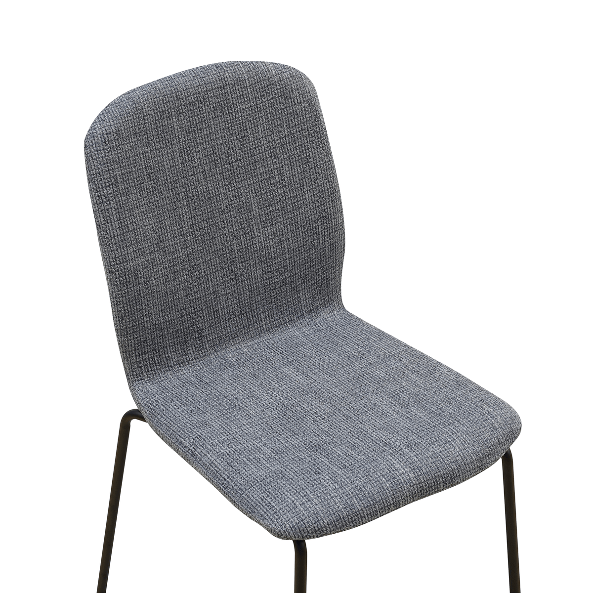 RAVINO Designer Stapelstühle 4er Set ENNA / S10 mit Stoffbezug, Konferenzstühle Besucherstühle