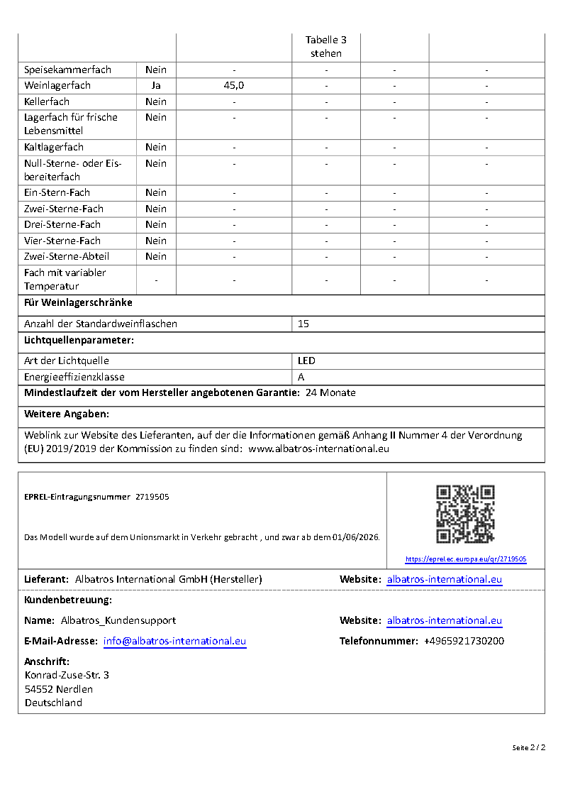 WK 50 Weinkühlschrank – 15 Flaschen, 5–20 °C einstellbar, abschließbar, LED-Beleuchtung, Glastür, Touchscreen, 4 Holz-Einlegeböden, leise