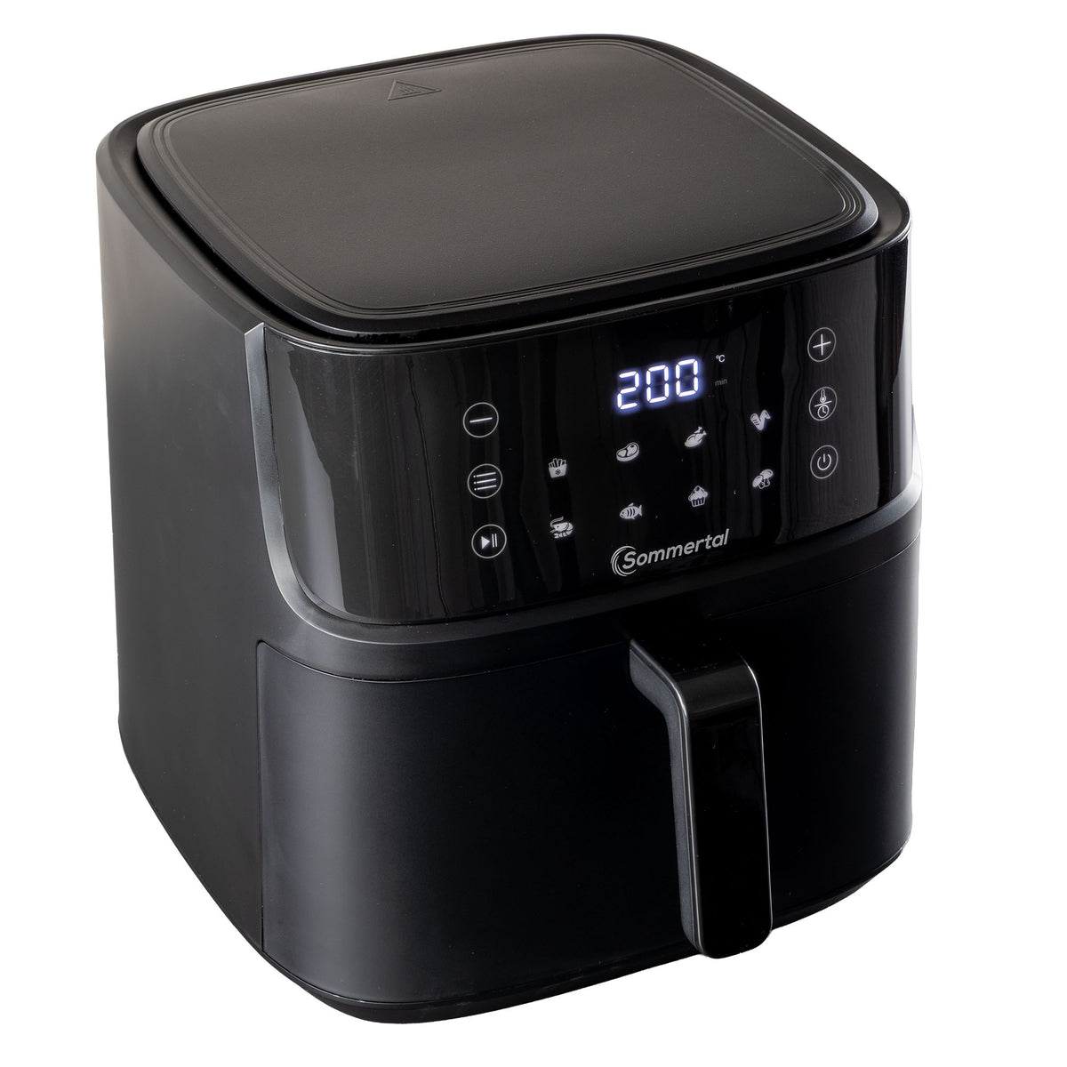 Sommertal Heißluftfritteuse HF760 - 7,6L XXL Airfryer - Touchscreen, 8 Programme, 2000 Watt, TÜV Rheinland GS geprüft