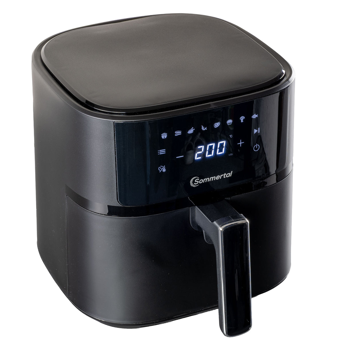Sommertal Heißluftfritteuse HF570 – 5,7L XL Airfryer - Touchscreen, 8 Programme, 1700 Watt, TÜV Rheinland GS geprüft