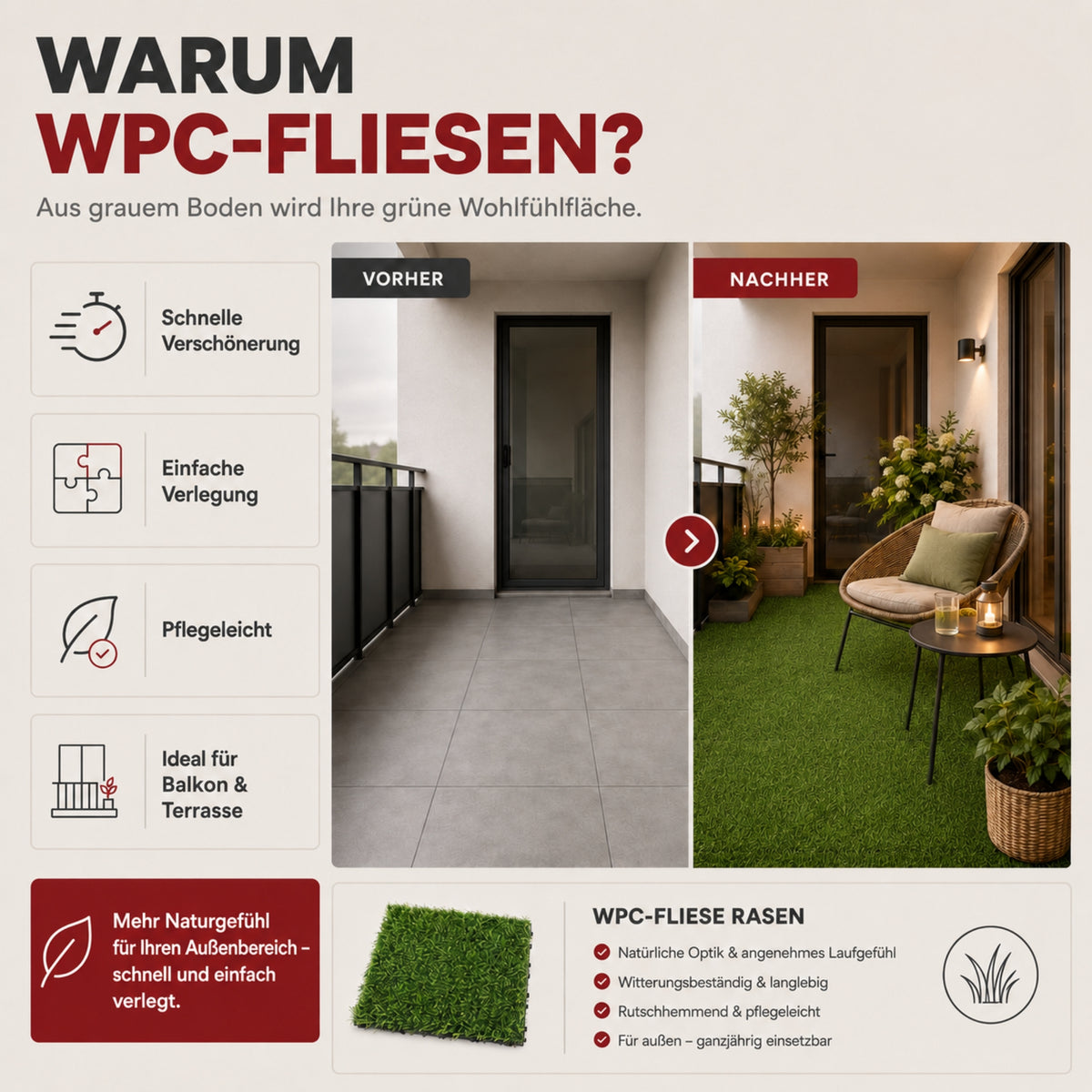Ravino WPC Fliesen