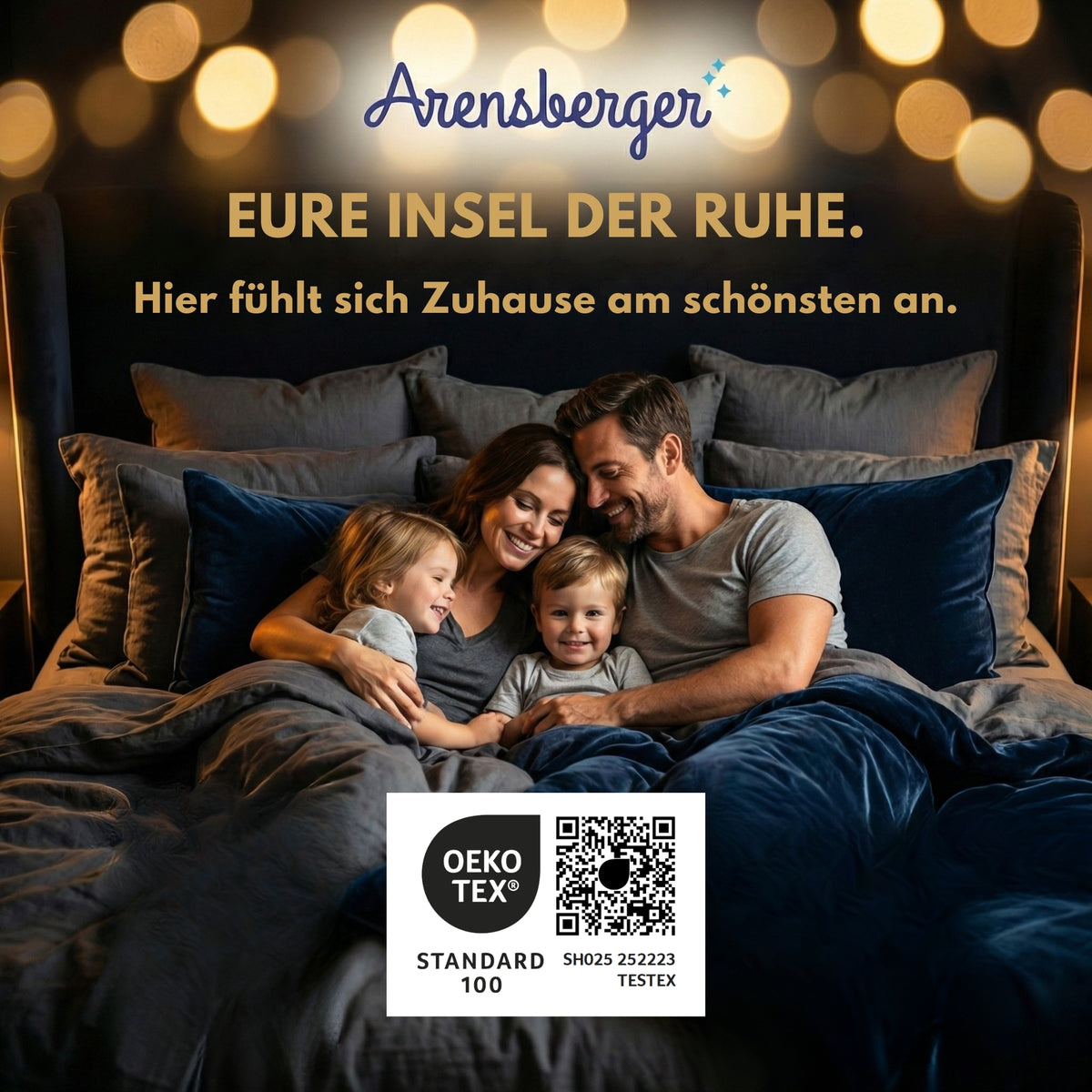 Arensberger Kupfermatratze mit Federkern & Kupferschaum + integrierter Topper | Höhe 25cm | Härtegrad H3/ H4
