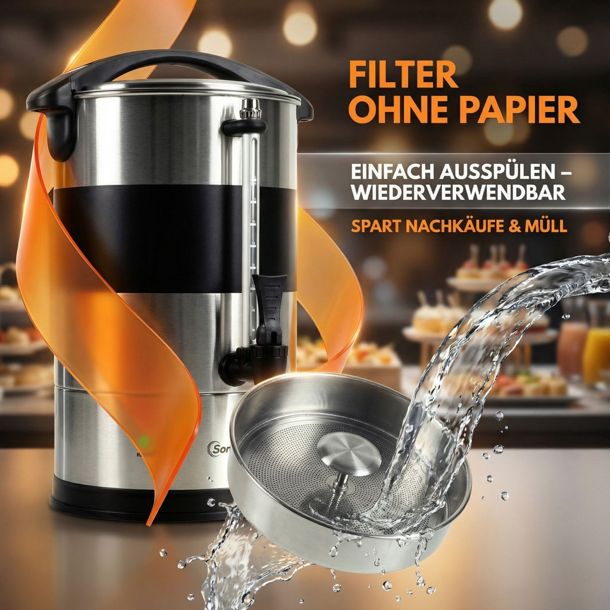Sommertal Gastro Kaffeemaschine 15L / 100 Tassen