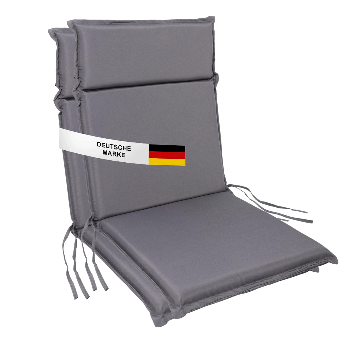 Gartenstuhl Sitzauflage 2er/4er Set 99x45cm, Gartenstuhlauflagen
