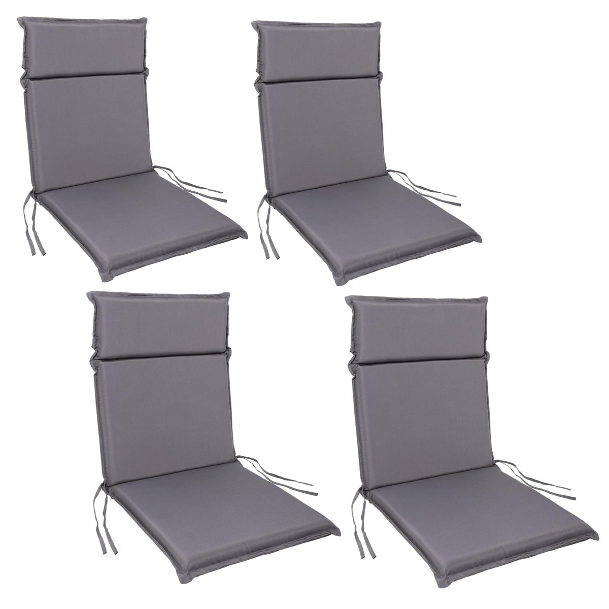Gartenstuhl Sitzauflage 2er/4er Set 99x45cm, Gartenstuhlauflagen