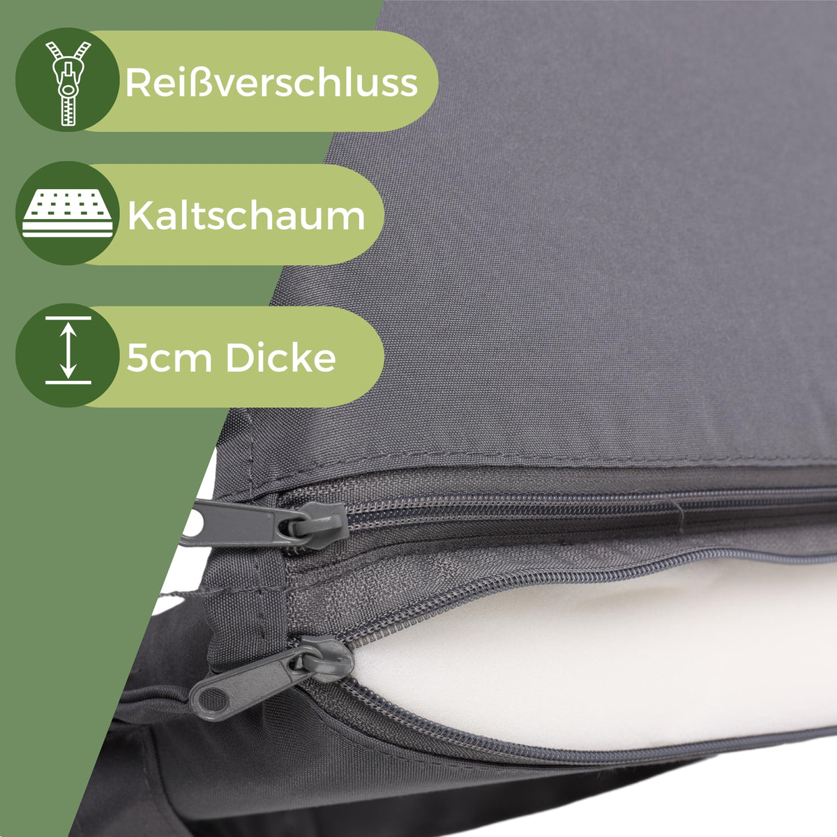 Gartenstuhl Sitzauflage 2er/4er Set 99x45cm, Gartenstuhlauflagen