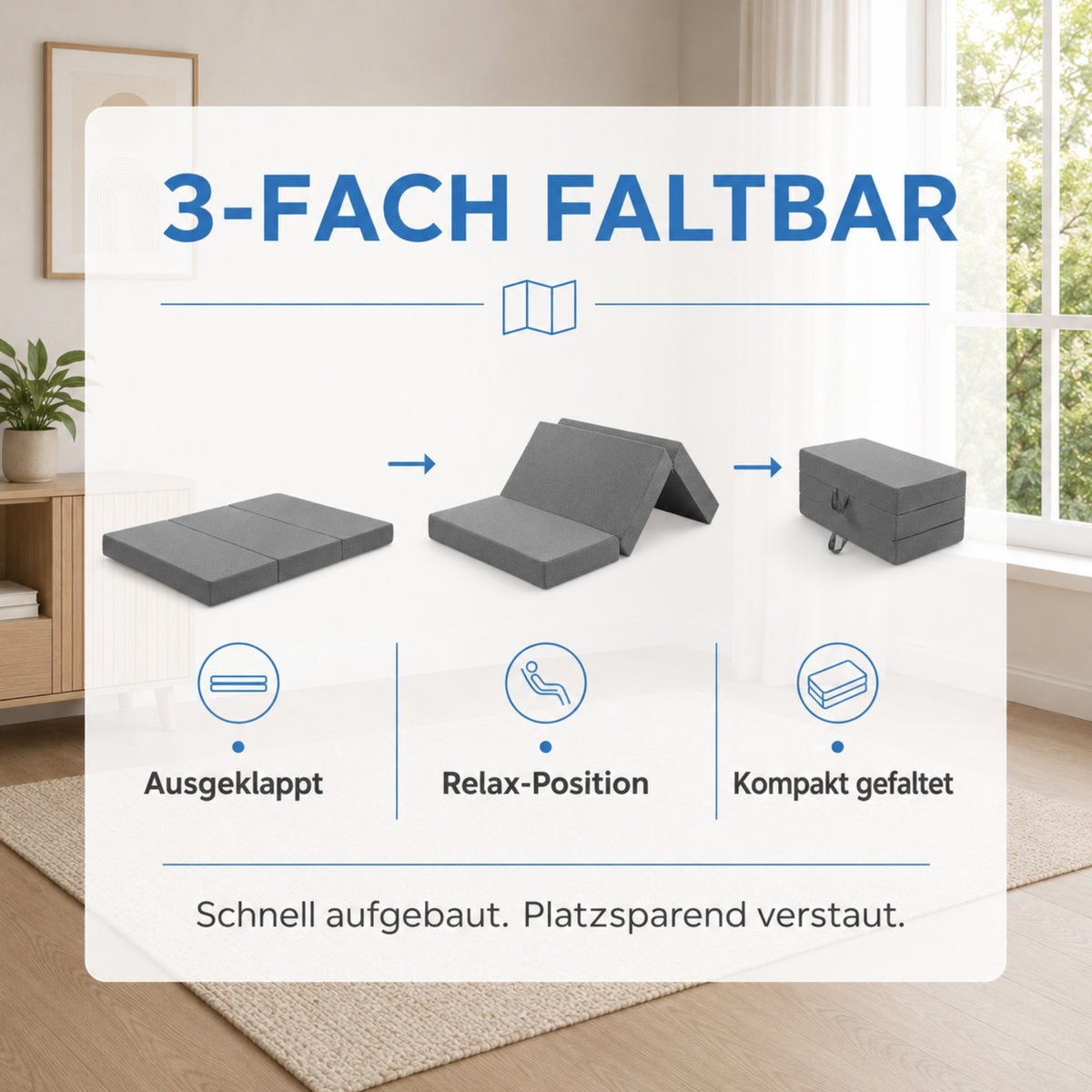 Arensberger Premium Faltmatratze LUISA