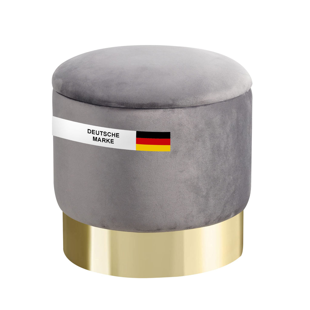 Sitzhocker mit Stauraum NIZZA Sherpa oder Samtbezug