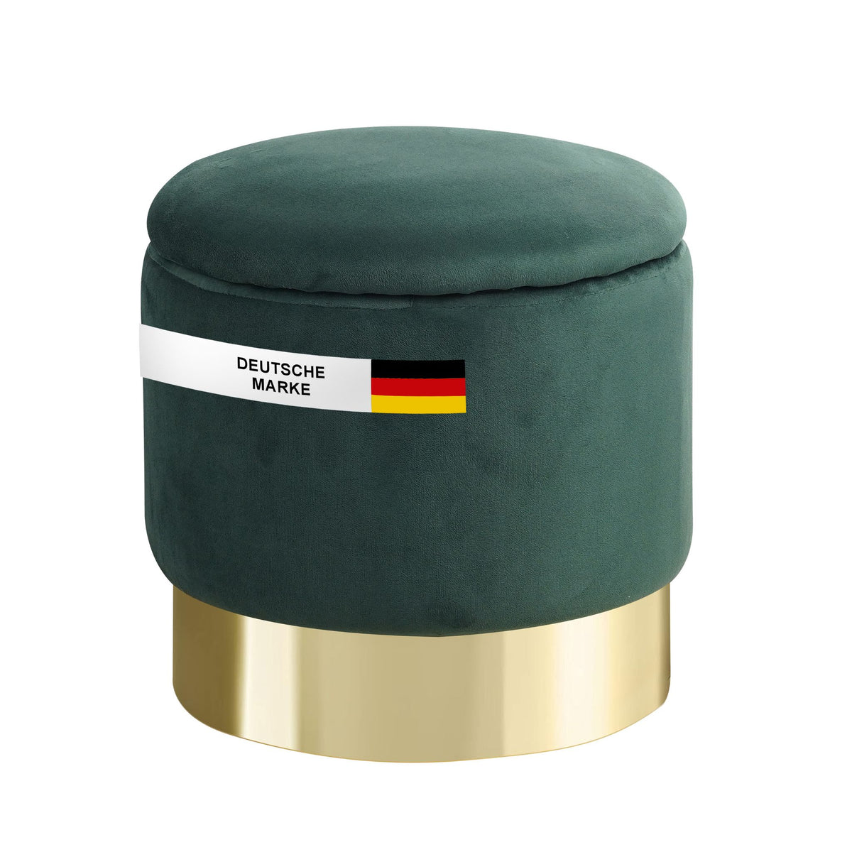 Sitzhocker mit Stauraum NIZZA Sherpa oder Samtbezug