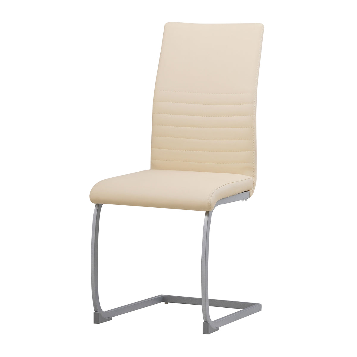 ALBATROS Freischwinger Designerstuhl MURANO | 4er Set | Schwarz, Grau, Beige, Braun, Weiß | Kunstleder Bezug