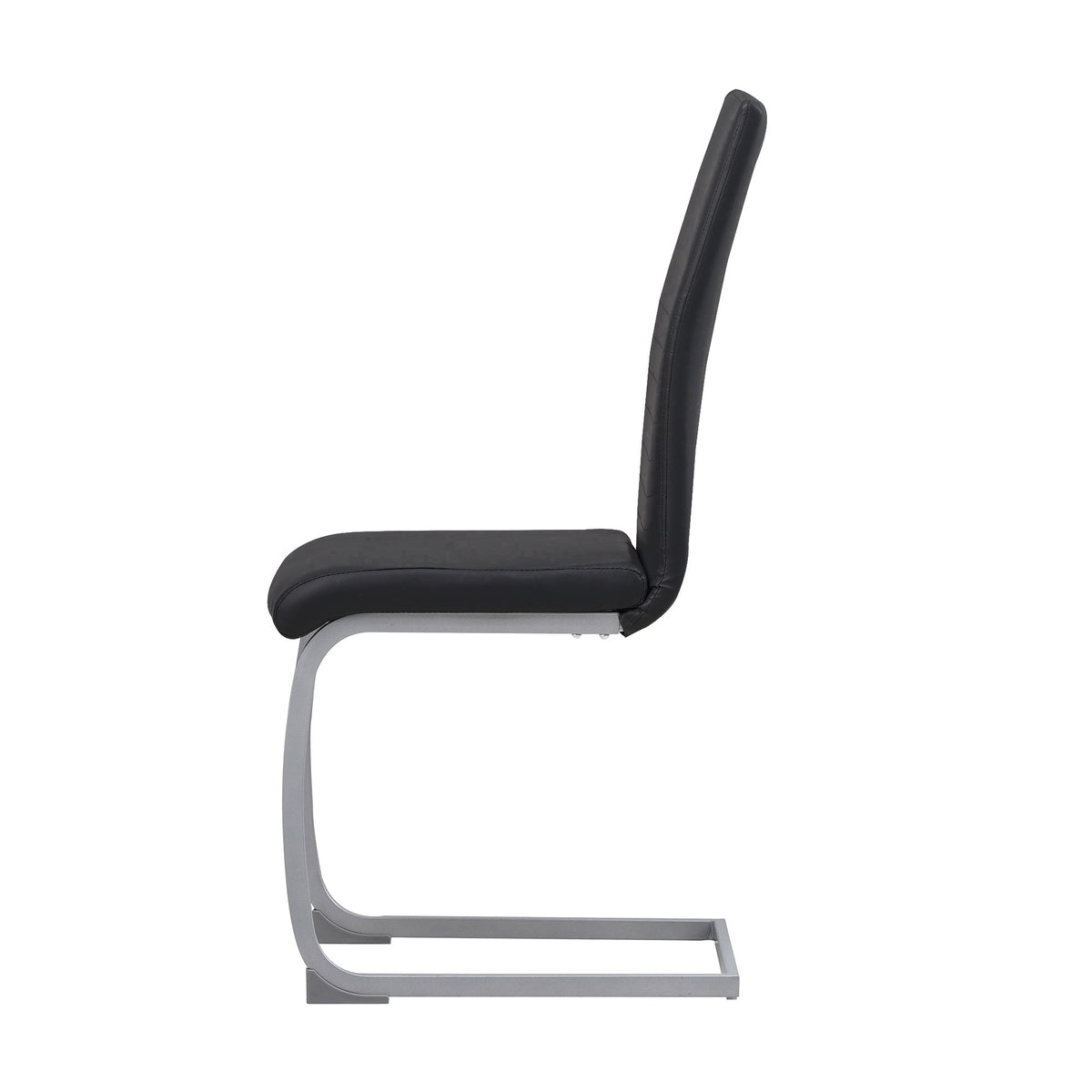 ALBATROS Freischwinger Designerstuhl MURANO | 4er Set | Schwarz, Grau, Beige, Braun, Weiß | Kunstleder Bezug