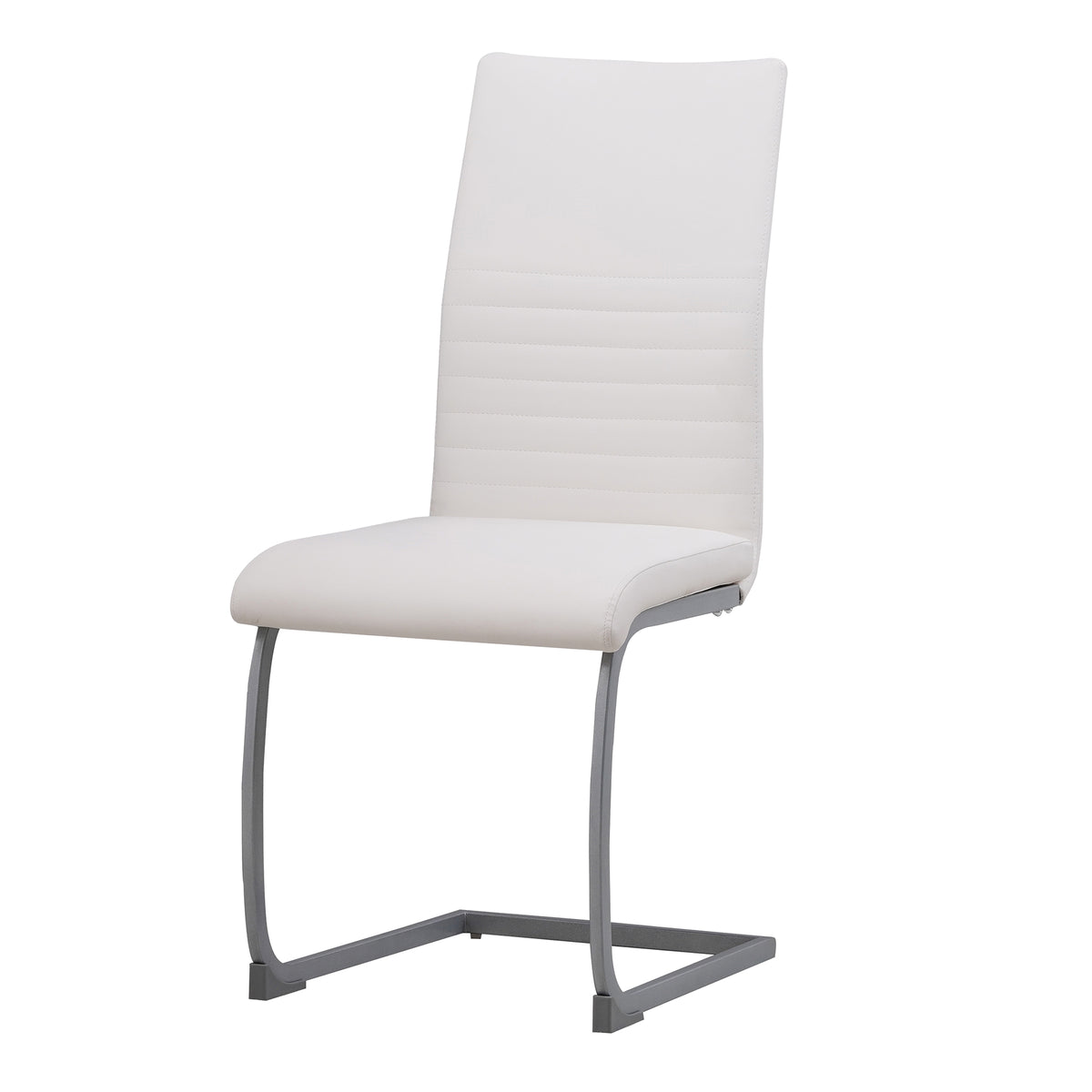 ALBATROS Freischwinger Designerstuhl MURANO | 4er Set | Schwarz, Grau, Beige, Braun, Weiß | Kunstleder Bezug