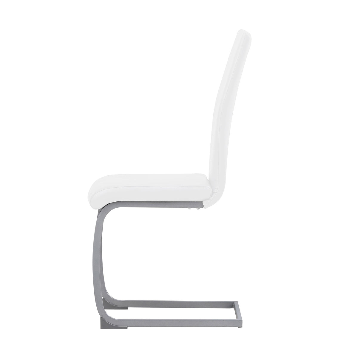 ALBATROS Freischwinger Designerstuhl MURANO | 4er Set | Schwarz, Grau, Beige, Braun, Weiß | Kunstleder Bezug