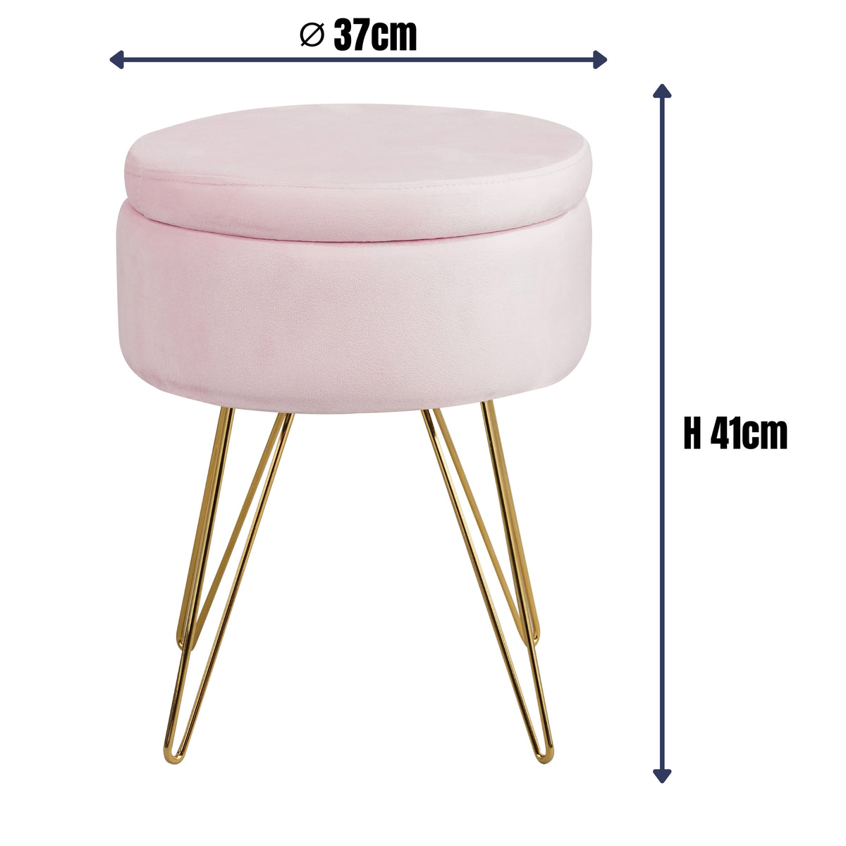Sitzhocker mit Stauraum CANNES Sherpa oder Samtbezug