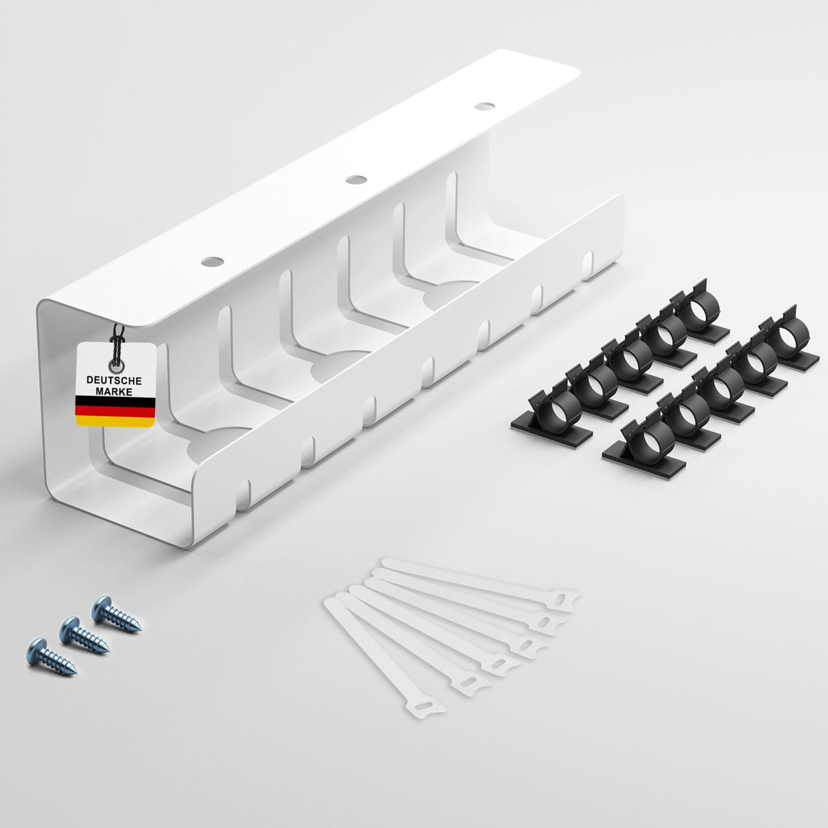 Kabelkanal Schreibtisch Komplettset - verschiedene Sets