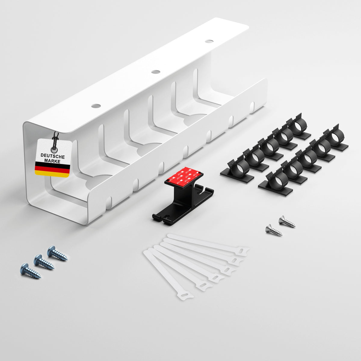Kabelkanal Schreibtisch Komplettset - verschiedene Sets