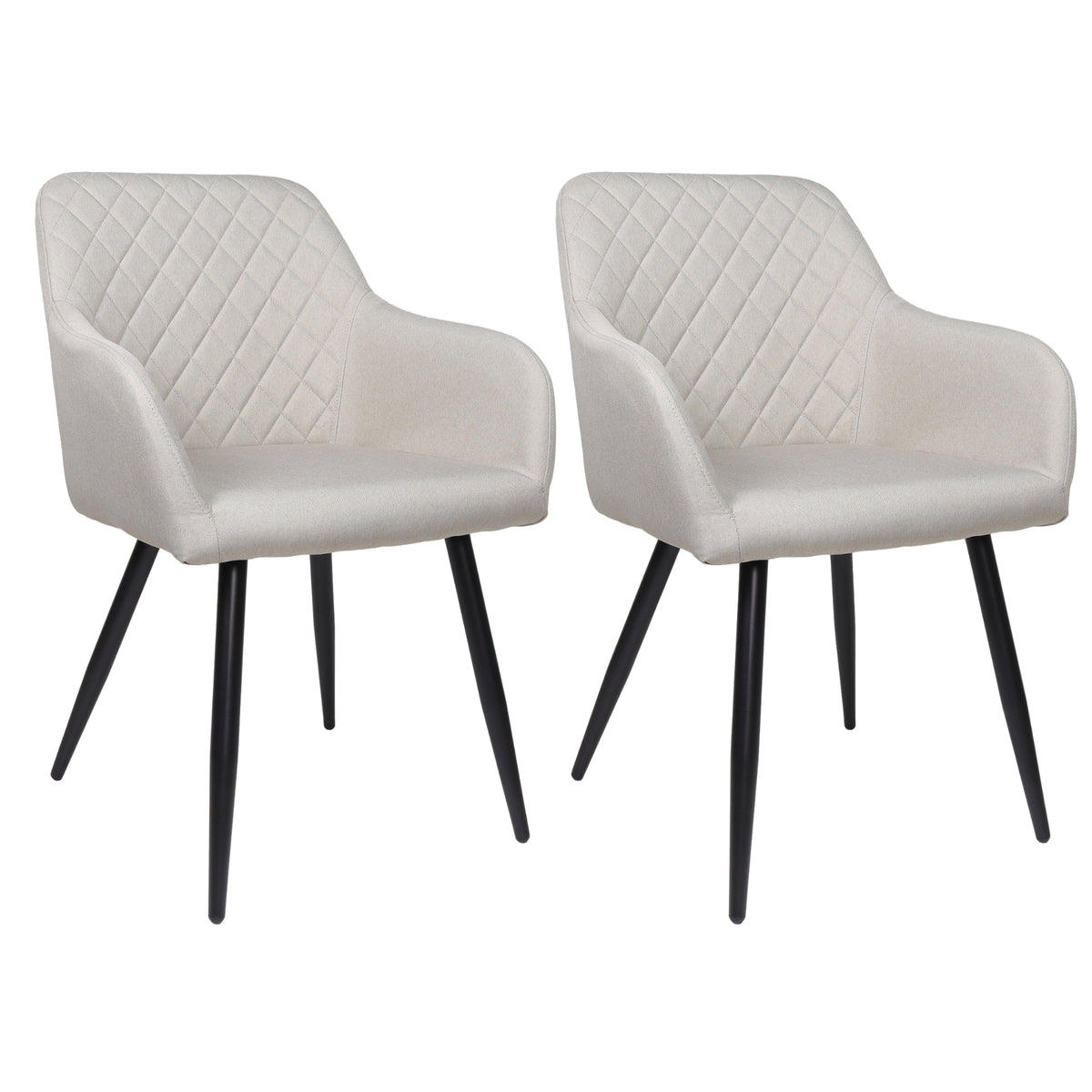 ALBATROS Designer Esszimmerstuhl SILA | 2er Set | Schwarz, Grau, Beige, Anthrazit, Braun| Stoff Bezug