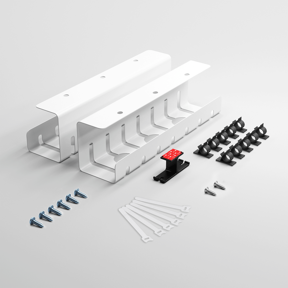Kabelkanal Schreibtisch Komplettset - verschiedene Sets