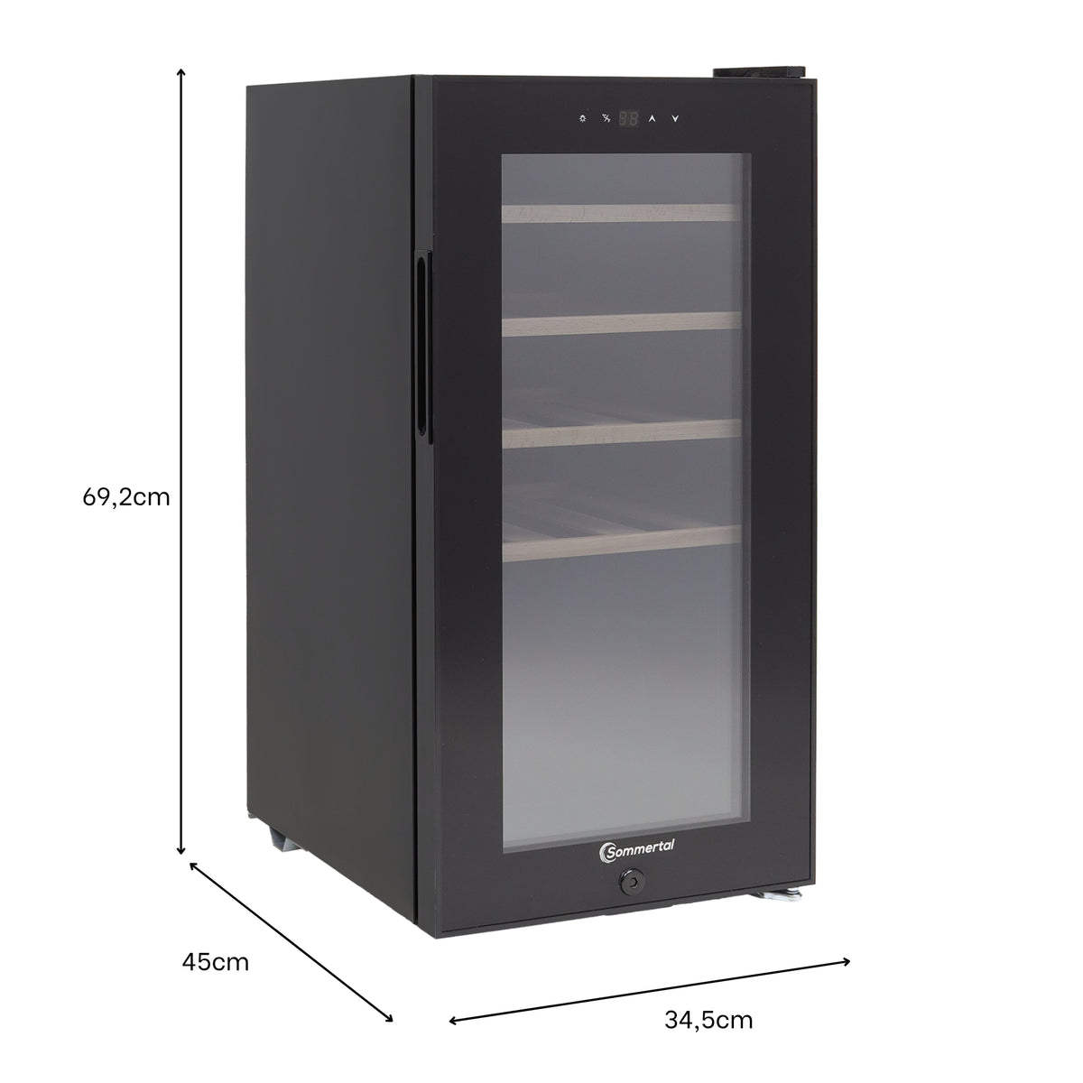 Sommertal temperierter Cannabis Schrank | WK50 | 5–20C° einstellbar & abschließbar mit UV-Schutz | Kühlschrank zur optimalen Lagerung von CBD, Weed, Marihuana, Hanf, Tabak, THC, Haschisch | Grow Zubehör