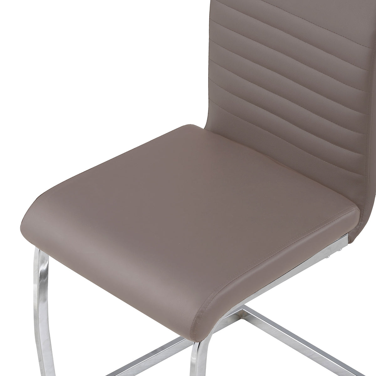 ALBATROS Freischwinger Designerstuhl BURANO | 4er Set | Schwarz, Grau, Beige, Braun, Weiß | Kunstleder Bezug
