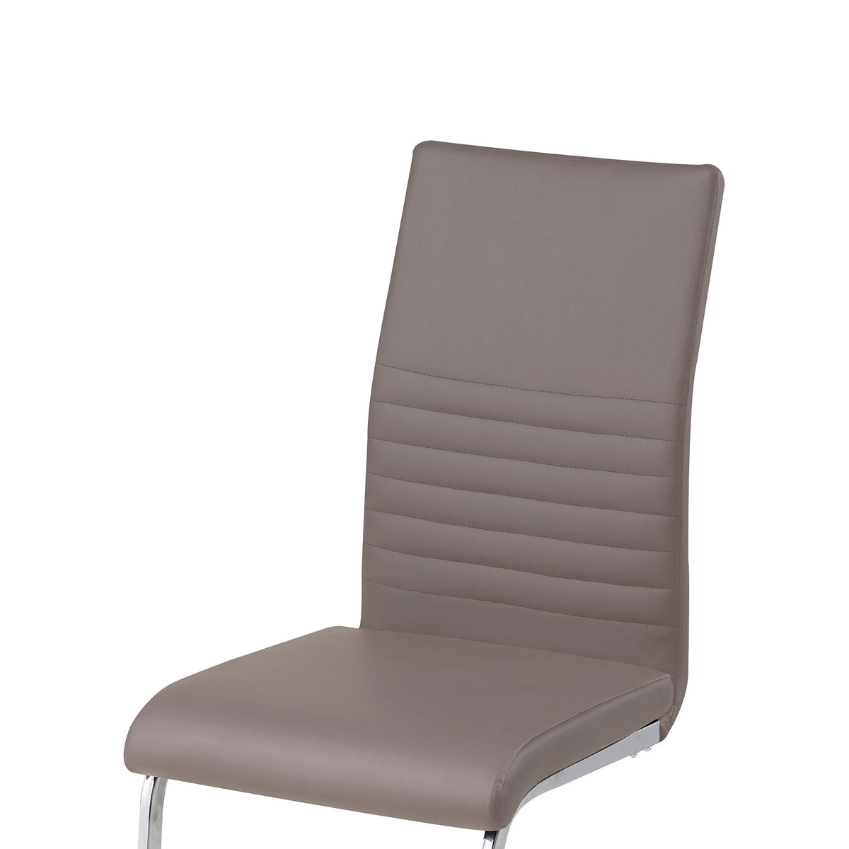 ALBATROS Freischwinger Designerstuhl BURANO | 4er Set | Schwarz, Grau, Beige, Braun, Weiß | Kunstleder Bezug