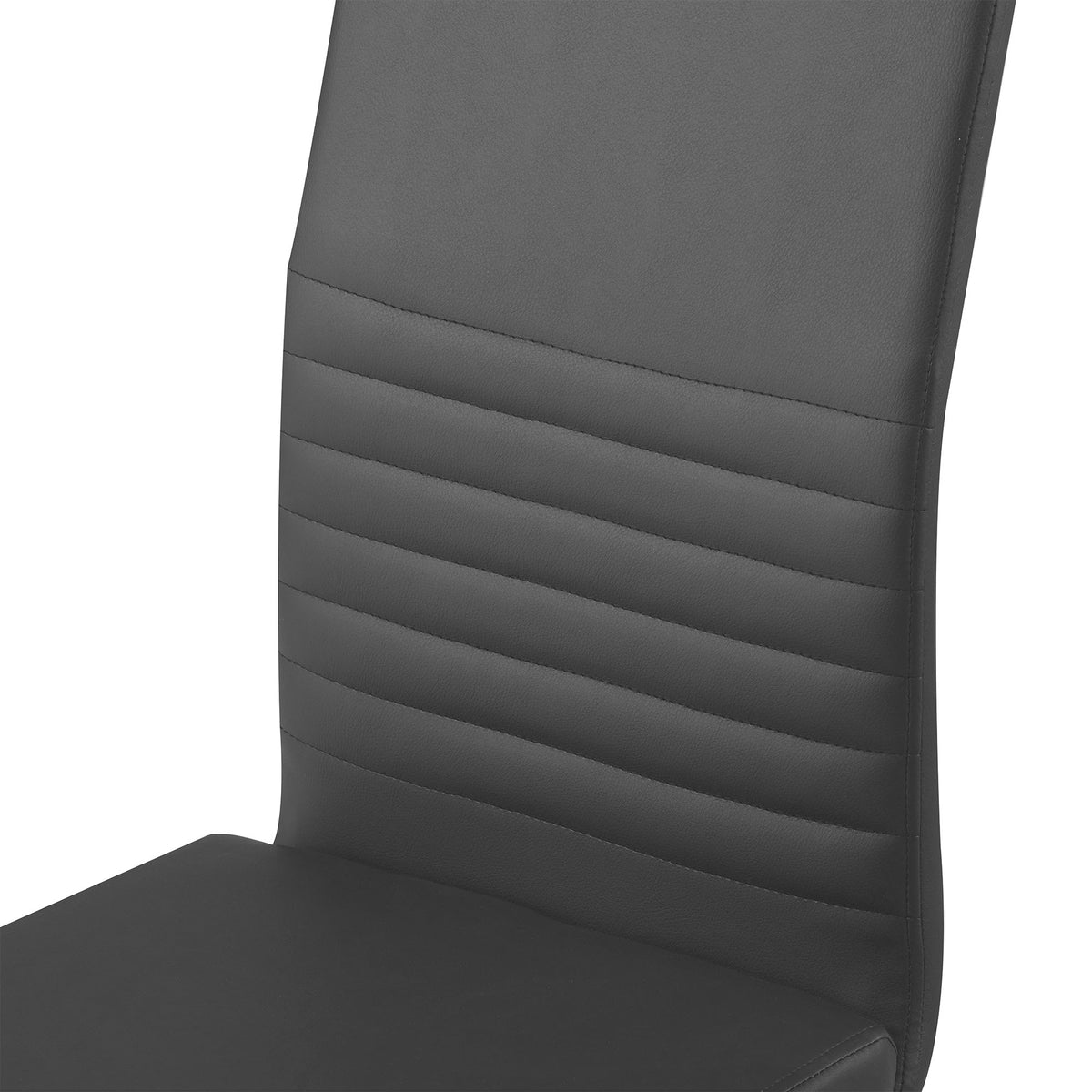 ALBATROS Freischwinger Designerstuhl BURANO | 4er Set | Schwarz, Grau, Beige, Braun, Weiß | Kunstleder Bezug