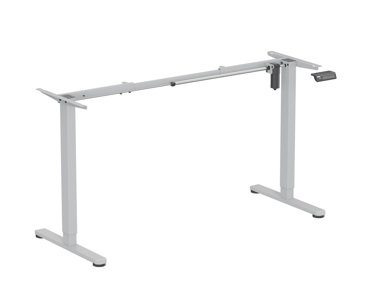 höhenverstellbares Schreibtischgestell UP30 schwarz/weiß/silber, elektrisch